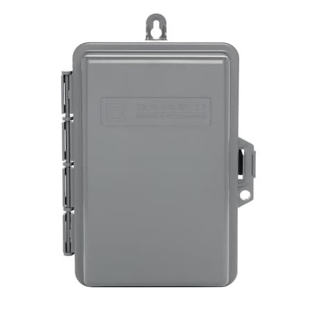 Square D Circuit Breaker Enclosure, QO, 2 Spaces, 60A, 120/240 VAC, Main Circuit Breaker, 1 Phase QOE260GFINM